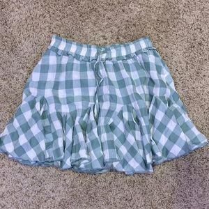 plaid skirt